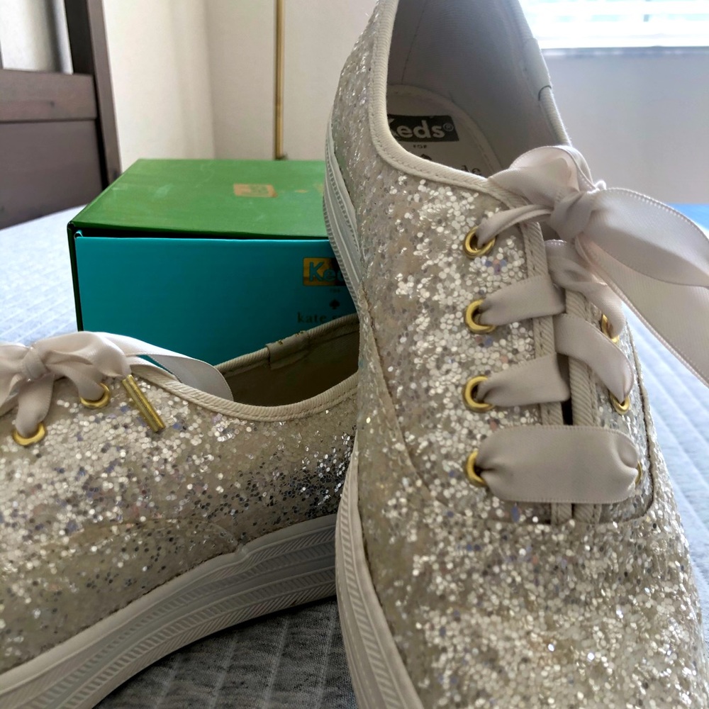 Keds x Kate Spade Glitter Platform Sneaker